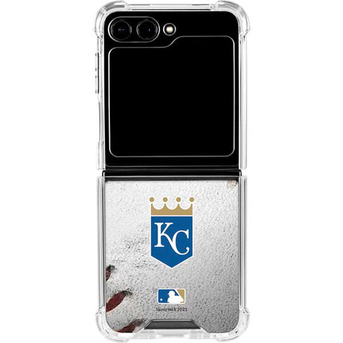 MLB Kansas City Royals Game Ball Galaxy Z Flip5 5G Clear Case