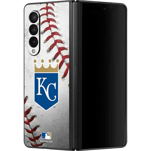 MLB Kansas City Royals Game Ball Galaxy Z Fold3 5G Skin