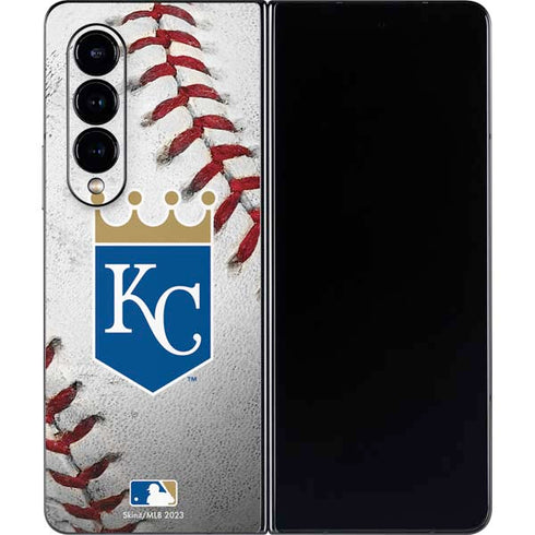 MLB Kansas City Royals Game Ball Galaxy Z Fold4 5G Skin