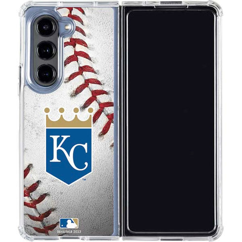 MLB Kansas City Royals Game Ball Galaxy Z Fold5 5G Clear Case
