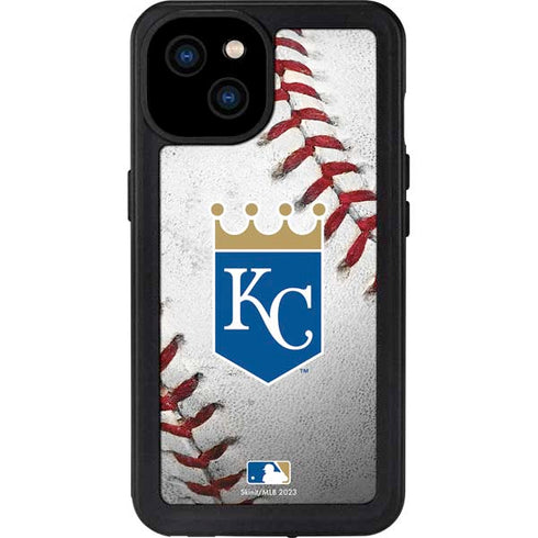 MLB Kansas City Royals Game Ball iPhone 15 Plus Waterproof Case