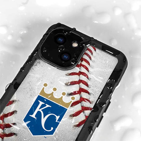 MLB Kansas City Royals Game Ball iPhone 15 Plus Waterproof Case