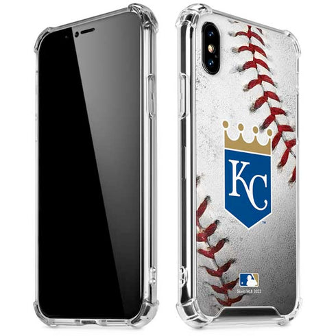MLB Kansas City Royals Game Ball iPhone XS Max Clear Case