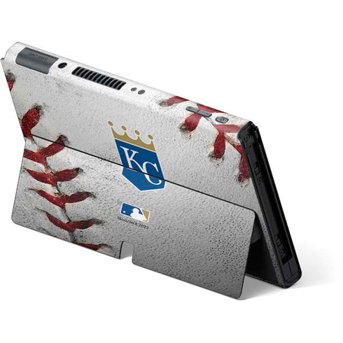 MLB Kansas City Royals Game Ball Nintendo Switch OLED (2021) Skin