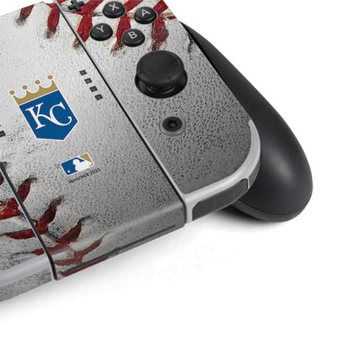 MLB Kansas City Royals Game Ball Nintendo Switch OLED (2021) Skin