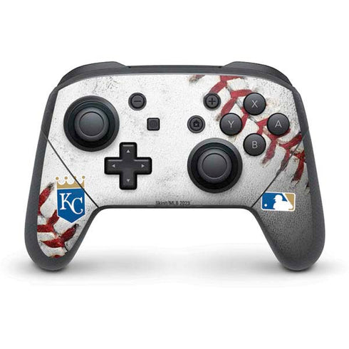 MLB Kansas City Royals Game Ball Nintendo Switch Pro Controller Skin