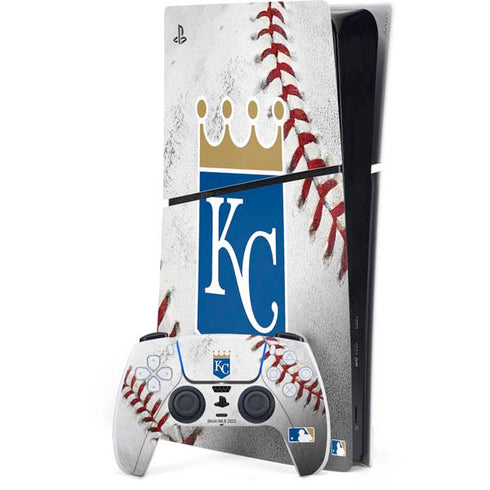MLB Kansas City Royals Game Ball PS5 Slim Digital Edition Console Skin
