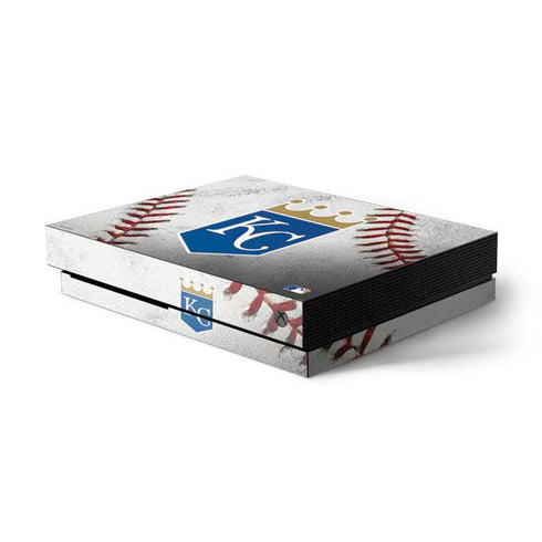 MLB Kansas City Royals Game Ball Xbox One X Console Skin