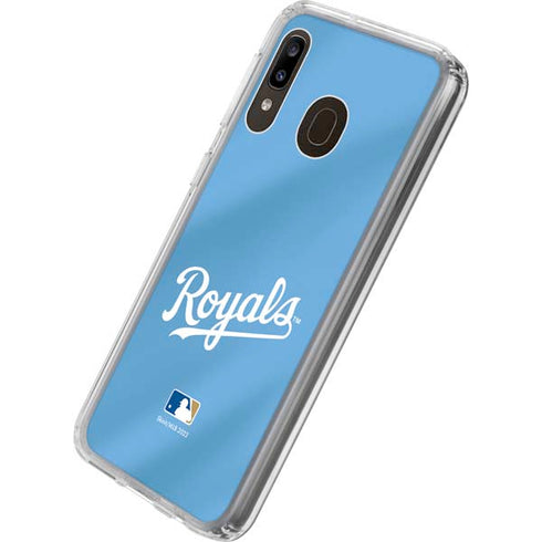 MLB Kansas City Royals Jersey Alternate Galaxy A20 Clear Case