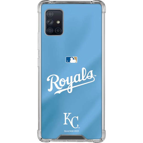 MLB Kansas City Royals Jersey Alternate Galaxy A51 5G Clear Case