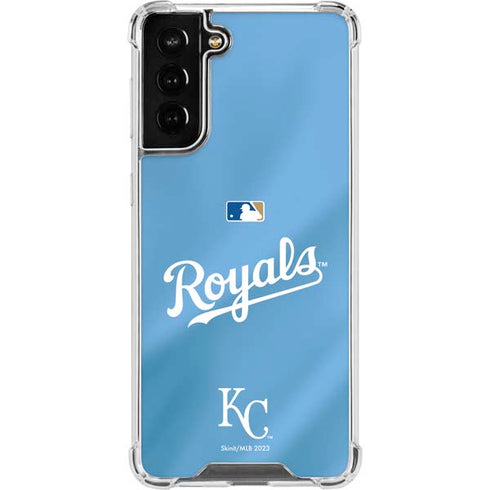 MLB Kansas City Royals Jersey Alternate Galaxy S21 FE Clear Case
