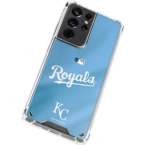MLB Kansas City Royals Jersey Alternate Galaxy S21 Ultra 5G Clear Case