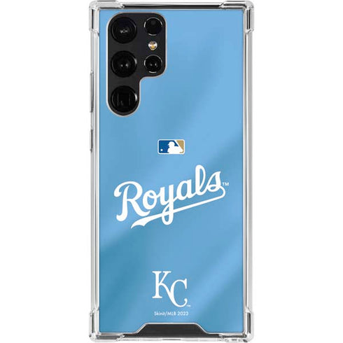 MLB Kansas City Royals Jersey Alternate Galaxy S22 Ultra Clear Case