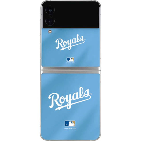 MLB Kansas City Royals Jersey Alternate Galaxy Z Flip3 5G Skin