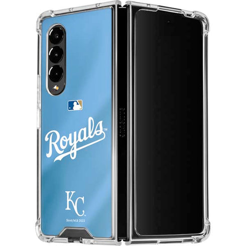 MLB Kansas City Royals Jersey Alternate Galaxy Z Fold4 5G Clear Case