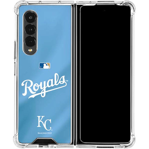 MLB Kansas City Royals Jersey Alternate Galaxy Z Fold4 5G Clear Case