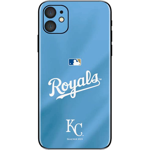 MLB Kansas City Royals Jersey Alternate iPhone 11 Skin