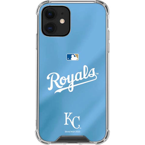MLB Kansas City Royals Jersey Alternate iPhone 12 Clear Case