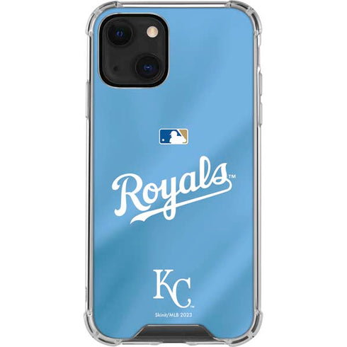 MLB Kansas City Royals Jersey Alternate iPhone 15 Plus Clear Case