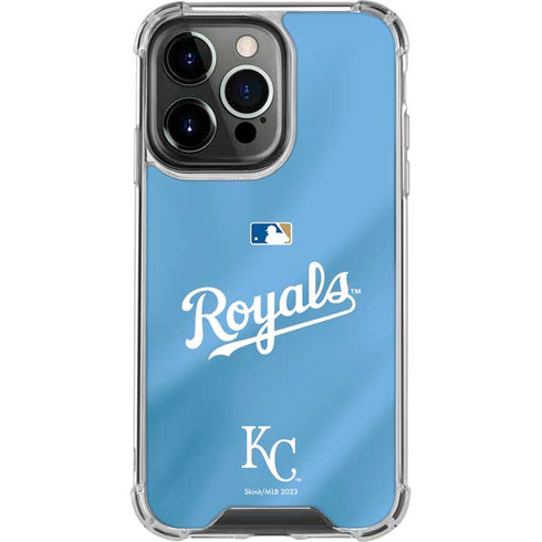 MLB Kansas City Royals Jersey Alternate iPhone 15 Pro Clear Case
