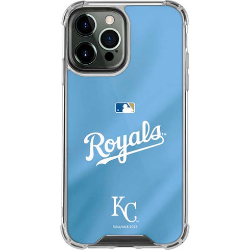 MLB Kansas City Royals Jersey Alternate iPhone 14 Pro Max Clear Case