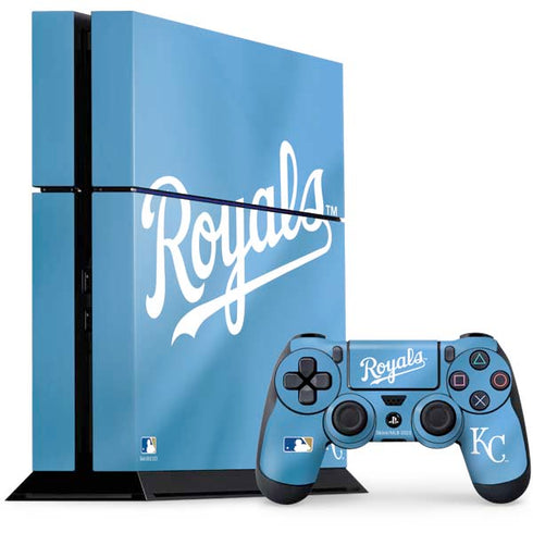 MLB Kansas City Royals Jersey Alternate PS4 Console and Controller Bundle Skin