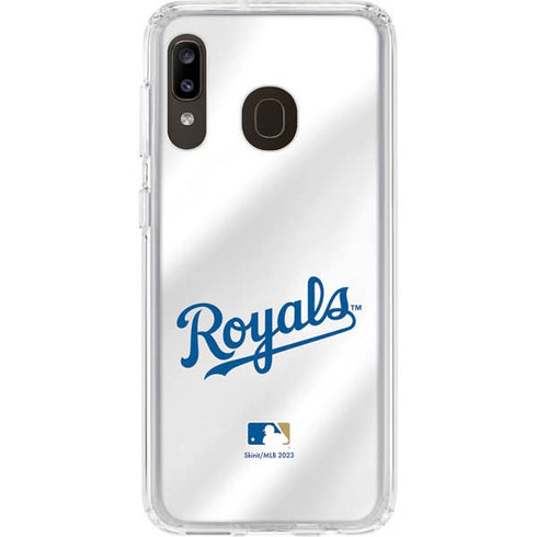 MLB Kansas City Royals Jersey Galaxy A20 Clear Case