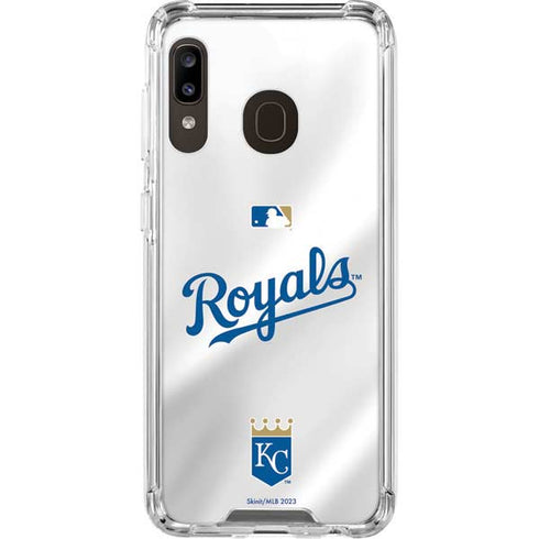 MLB Kansas City Royals Jersey Galaxy A30 Clear Case