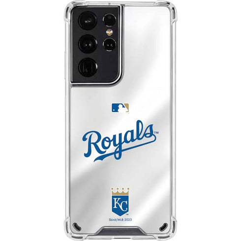 MLB Kansas City Royals Jersey Galaxy S21 Ultra 5G Clear Case