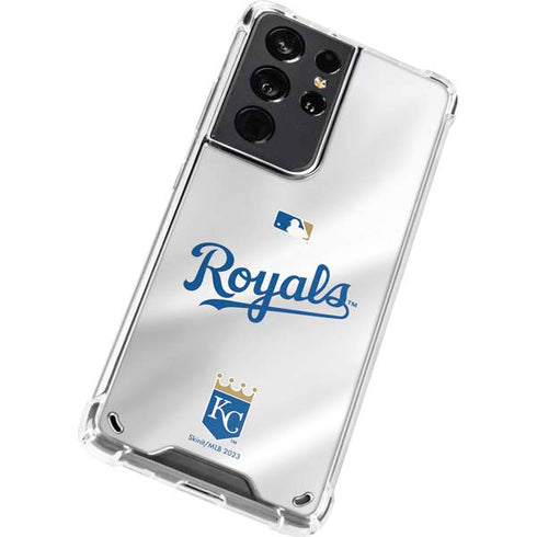 MLB Kansas City Royals Jersey Galaxy S21 Ultra 5G Clear Case