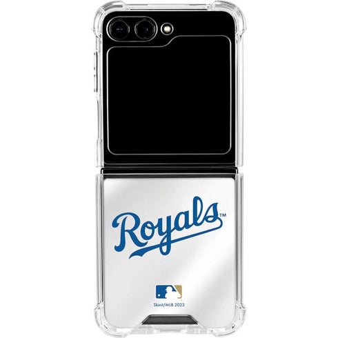 MLB Kansas City Royals Jersey Galaxy Z Flip5 5G Clear Case