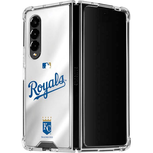 MLB Kansas City Royals Jersey Galaxy Z Fold4 5G Clear Case
