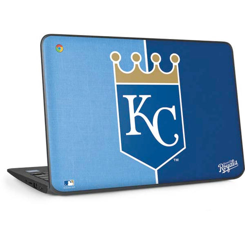 MLB Kansas City Royals Split HP Chromebook Skin