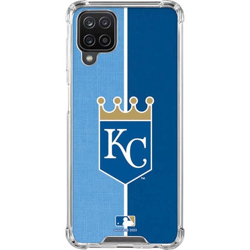 MLB Kansas City Royals Split Galaxy A12 Clear Case