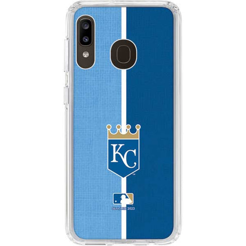 MLB Kansas City Royals Split Galaxy A20 Clear Case