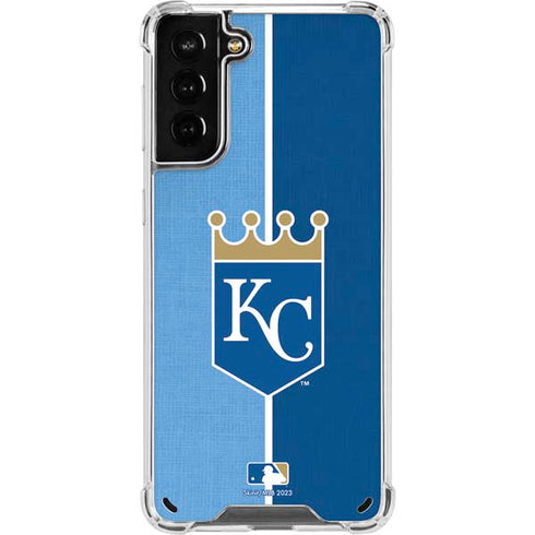 MLB Kansas City Royals Split Galaxy S21 Plus 5G Clear Case