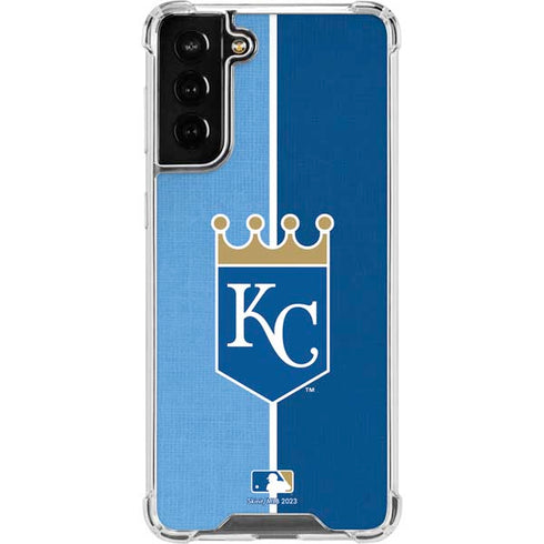MLB Kansas City Royals Split Galaxy S22 Plus Clear Case