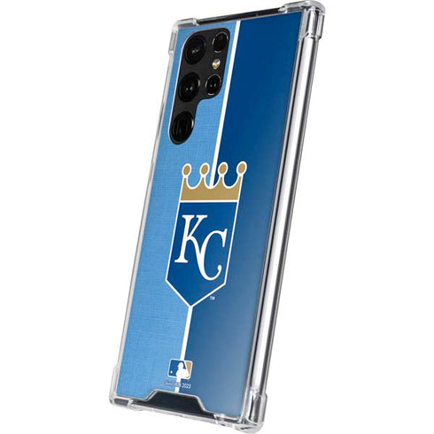 MLB Kansas City Royals Split Galaxy S22 Ultra Clear Case