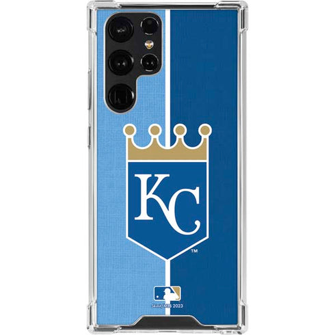 MLB Kansas City Royals Split Galaxy S24 Ultra Clear Case