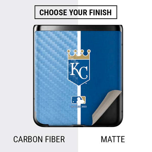 MLB Kansas City Royals Split Galaxy Z Flip Skin