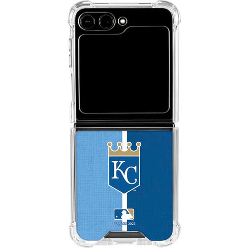 MLB Kansas City Royals Split Galaxy Z Flip5 5G Clear Case