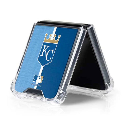 MLB Kansas City Royals Split Galaxy Z Flip5 5G Clear Case