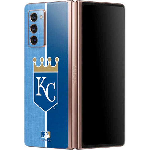 MLB Kansas City Royals Split Galaxy Z Fold2 5G Skin