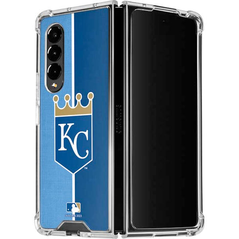 MLB Kansas City Royals Split Galaxy Z Fold4 5G Clear Case