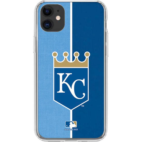 MLB Kansas City Royals Split iPhone 11 Clear Case