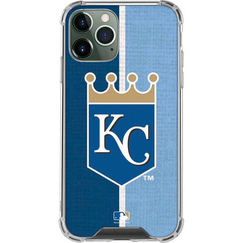 MLB Kansas City Royals Split iPhone 11 Pro Max Clear Case