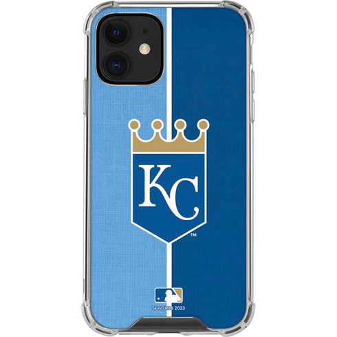 MLB Kansas City Royals Split iPhone 12 Mini Clear Case