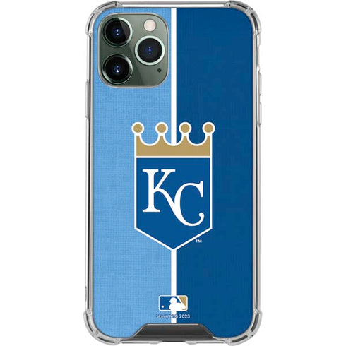 MLB Kansas City Royals Split iPhone 12 Pro Clear Case