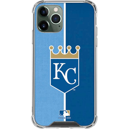 MLB Kansas City Royals Split iPhone 12 Pro Max Clear Case