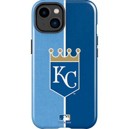 MLB Kansas City Royals Split iPhone 15 Plus Impact Case